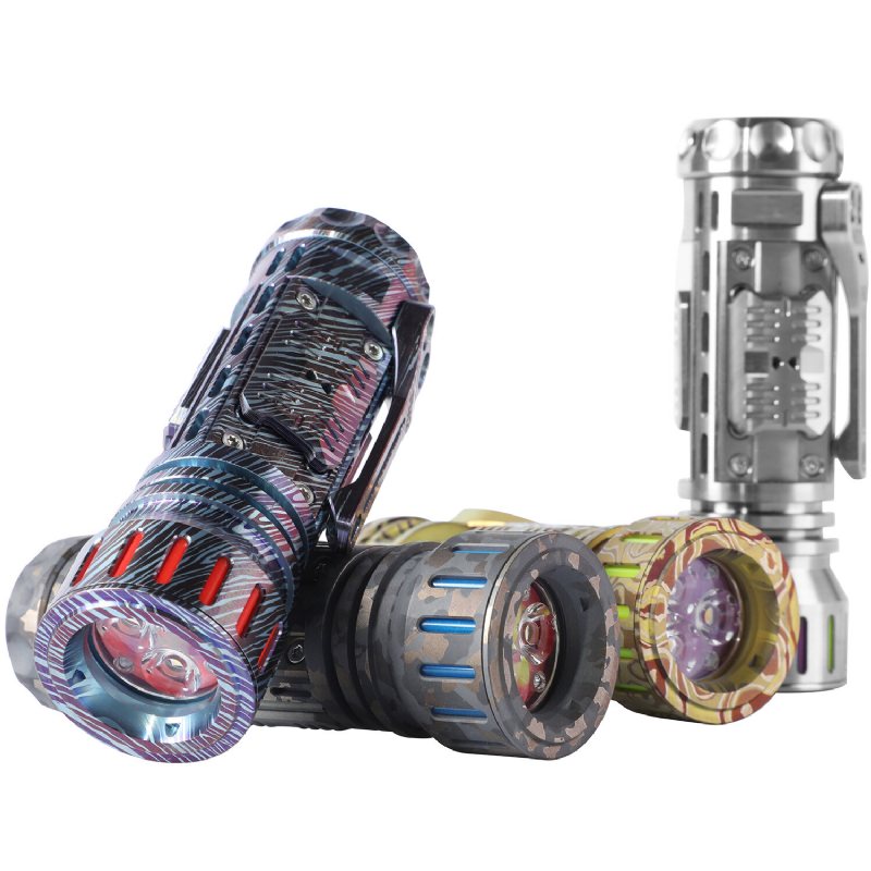 Meote Fm2 Sfs80 2360lm 225m Edc Titanium Ficklampa Med Nytt Ui 14500 Batteri Mini Led Taktiska Överlevnadsverktyg Edc Samlingar För Utomhuscamping Jakt Fiske