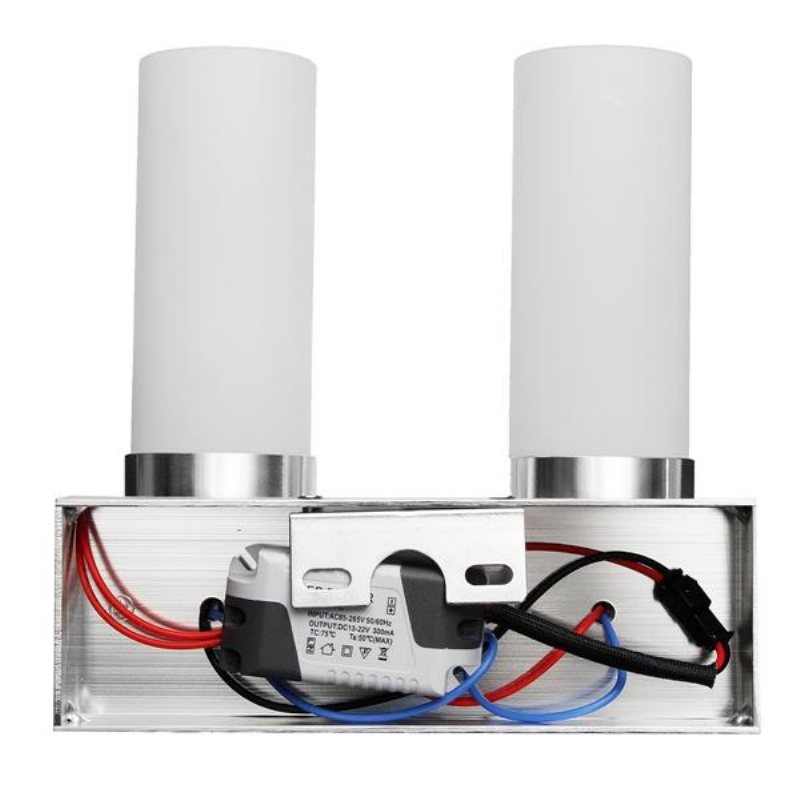 Modern 2w Dual Head Varmvit Led Vägglampa Lampett Hall Hotelllampa 85v-265v