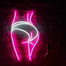 Neonljusskylt Anpassad Led Människokropp Flickans Skinkor Visuell Konst Bar Club Vägghängande Flexibel Belysning För Skylt Dekor Rum