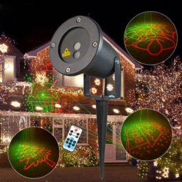 R&g Remote Christmas 8 Pattern Waterproof Projector Scen Light Garden Lawn Landscape Lamp