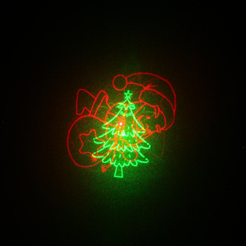 R&g Remote Christmas 8 Pattern Waterproof Projector Scen Light Garden Lawn Landscape Lamp