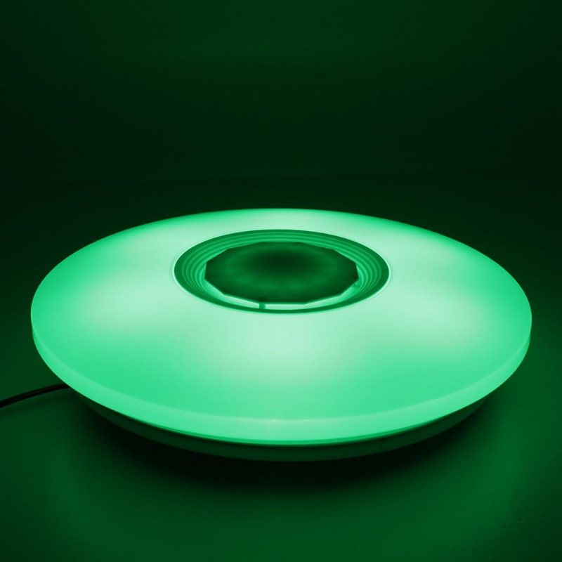 Rgbw App/röststyrning Dimbar Bluetooth-högtalare Led-taklampa Arbeta Med Google Alexa