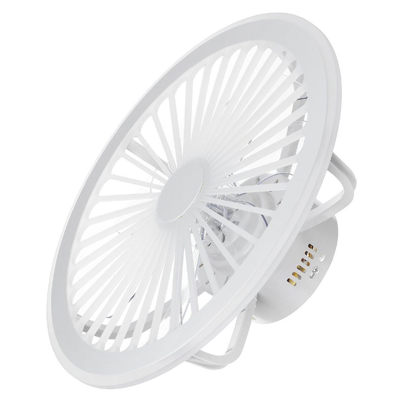 Smart Takfläkt Ljus 3 Färger Led Fläkt Med Fjärrkontroll + Bluetooth Högtalare