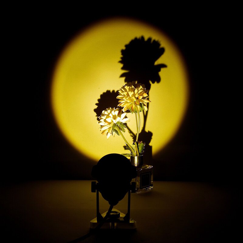 Solprojektionslampa Antireflex Led-nattljus Romantisk Visuell Upplevelse Regnbågsprojektor Modernt Atmosfärsljus För Hemmets Sovrum Kafé Bakgrund Väggdekoration