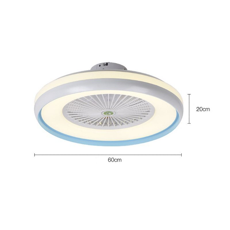 Takfläkt Med Belysning Led-ljus 3 Färgtemperatur Justerbar Vindhastighet Fjärrkontroll Utan Batteri Modern Led-taklampa För Sovrum Vardagsrum Matsal