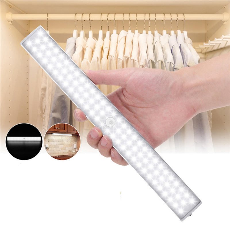 Trådlös Usb Uppladdningsbar 88 Led Pir Rörelsesensor Closet Light Under Cabinet