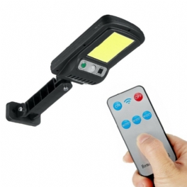 Utomhus Solar Led Street Light Vattentät Vägglampa Smart Fjärrkontroll Uppgradering 48 Cob Lampa Trädgård Square Highway