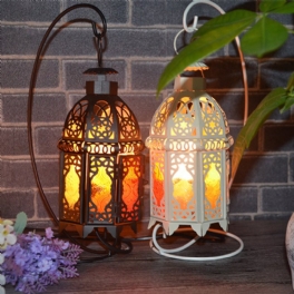 Vintage Järnram Naturlig Kristall Salt Rock Lamp Luftrenare Skrivbord Nattlampa