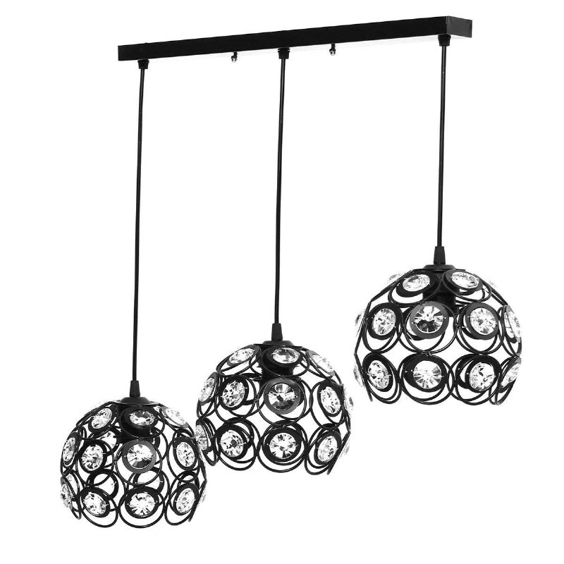 Vintage Stil Loft Järn Metall Ljuskrona Ljusarmatur Hängande Lampa Takljus