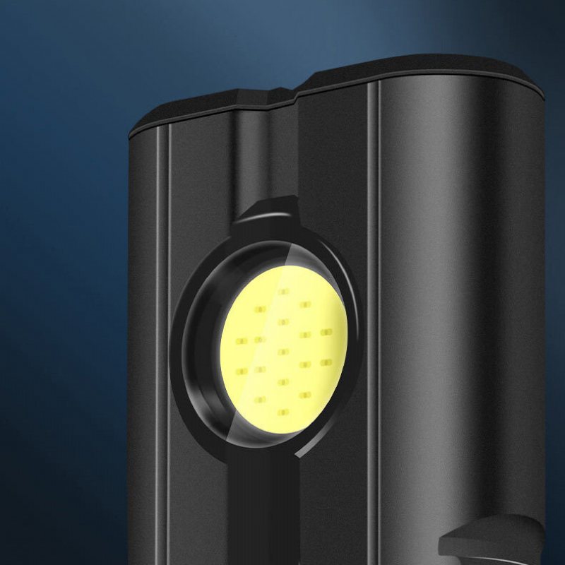 Warsun X608 Double P8 Led 1600lm Stark Ficklampa Med 16-pärlor Cob Sidoljus Telefon Mobil Power Bank Usb Uppladdningsbar Camping Mantain Light