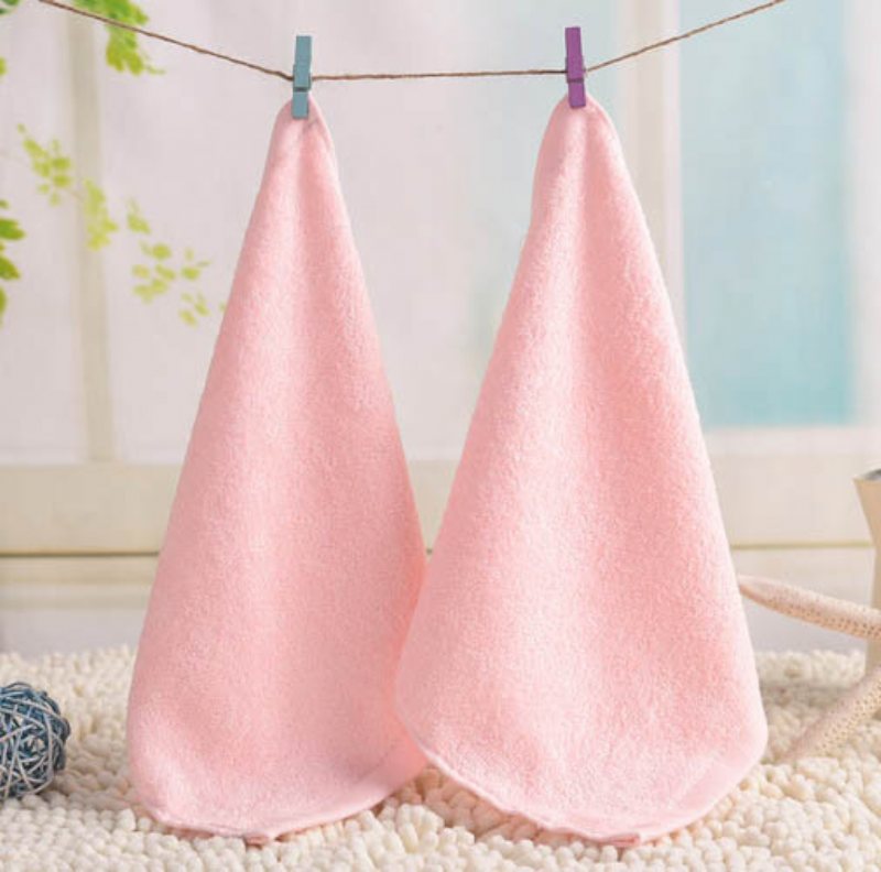 25*25 cm Bambufiber Antibakteriell Näsduk Absorberande Mjuk Babyhandduk