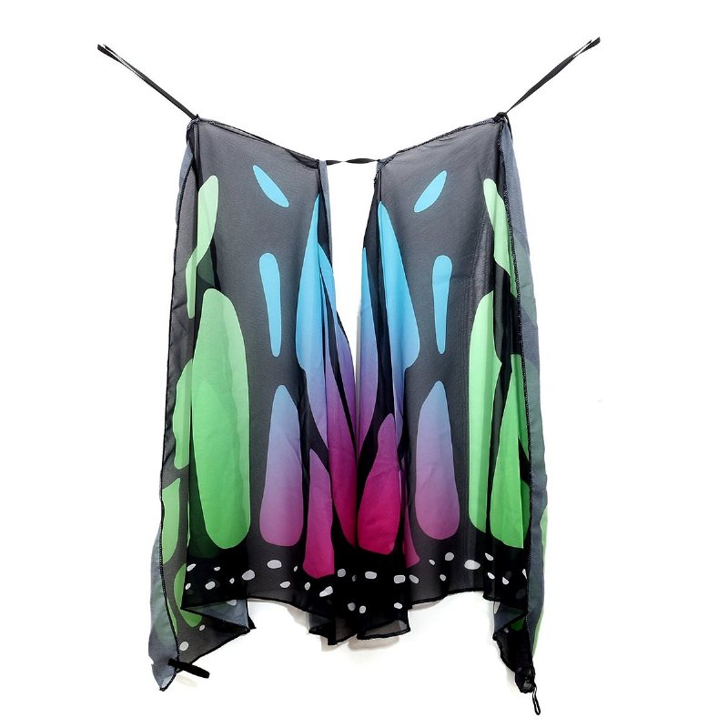 Honana Wx-90 Butterfly Wing Bohemian Chiffong Strandhandduk Dam Sjal Kjol Gobeläng