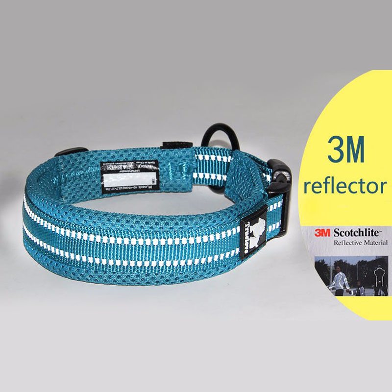 Djurhalsband Reflekterande Justerbart Mesh Nylon Hållbar Heavy Duty