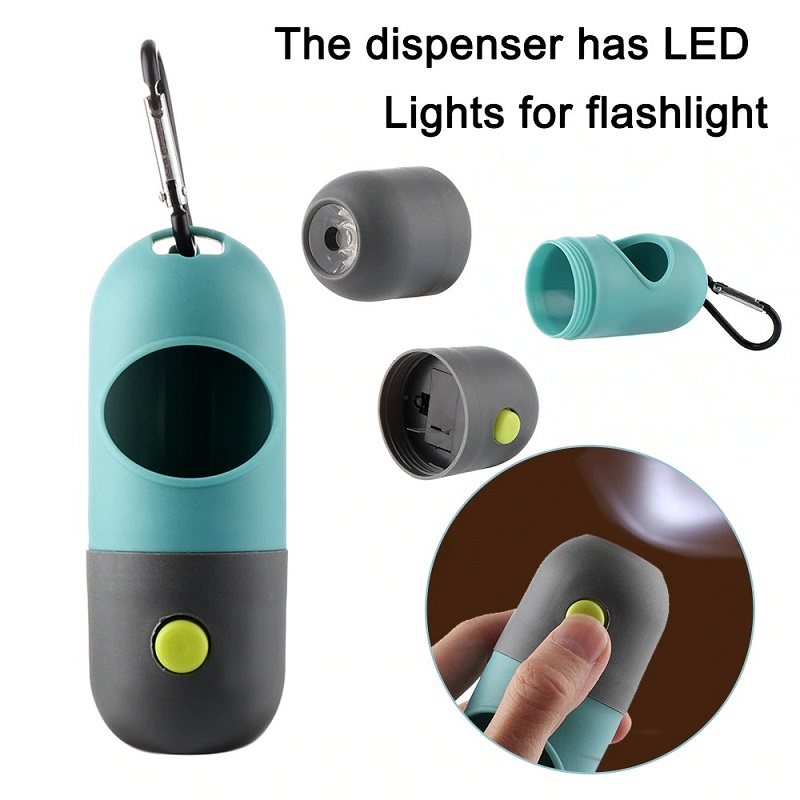 Dog Poop Bag Dispenser Led Light Koppelhållare
