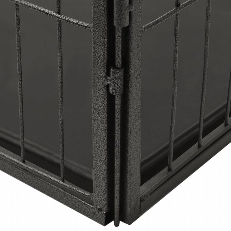 Eu Direct Vidaxl 170576 Utomhus Hundlekhage Stål 123x77.5x74.5 cm Husbur Hopfällbar Valp Katter Sov Metall Lekhage Motionsträning Bedpan Djurtillbehör