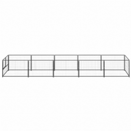 Eu Direct Vidaxl 3082095 Utomhus Hund Kennel Svart 5 M² Husbur Hopfällbar Valp Katter Sömn Metall Lekhage Motionsträning Bedpan Djurtillbehör