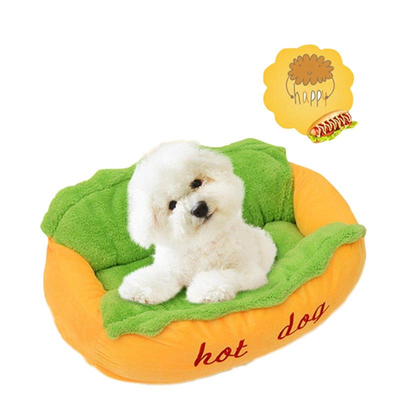 Hot Dog Shape Pet Madrass Valp Katt Mjuk Och Smutsig Pet Bed S Lsize