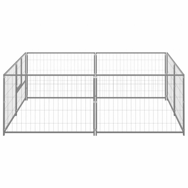 Hundkennel Silver 43.1 Ft² Stål