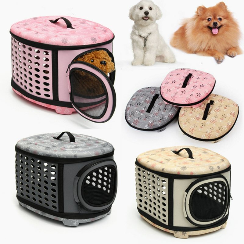Liten Sällskapsdjur Hund Katt Valp Bärare Portable Cage Crate Transporter Bag