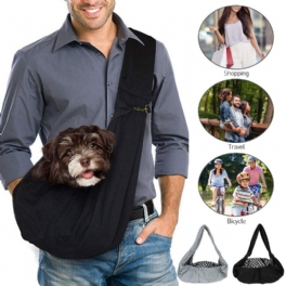 Pet Carrier Comfort Tote Spärr Axel Resväska Sling Ryggsäck Hund Katt Valp