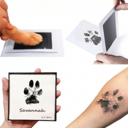 Pet Paw Prints Bläckdyna Säker Giftfri Långvarig Souvenir