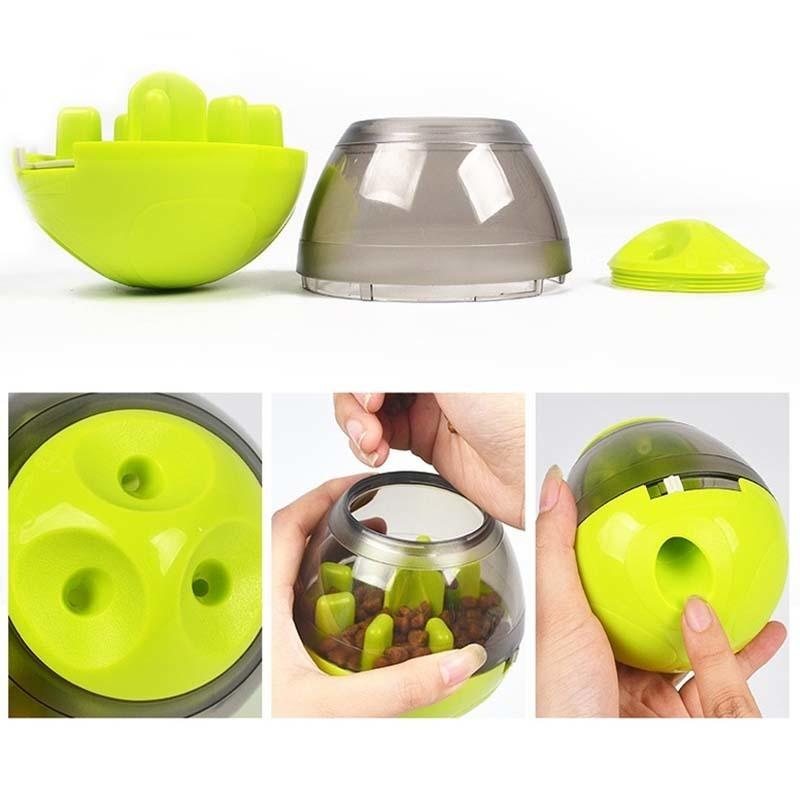 Pet Smart Feeder Food Dispenser Läckageträning Utbildning Leksaksboll För Katthundvalp