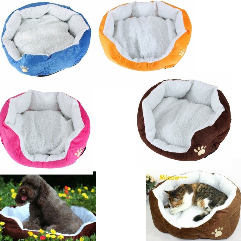 Stor Storlek Fleece Mjuk Varm Hund Mats Bed Pad
