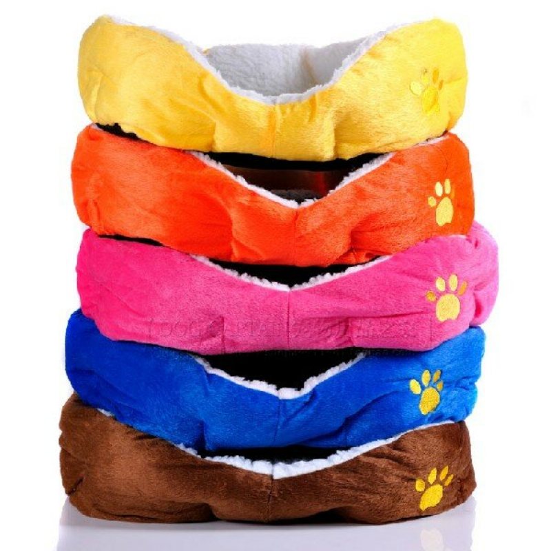 Stor Storlek Fleece Mjuk Varm Hund Mats Bed Pad