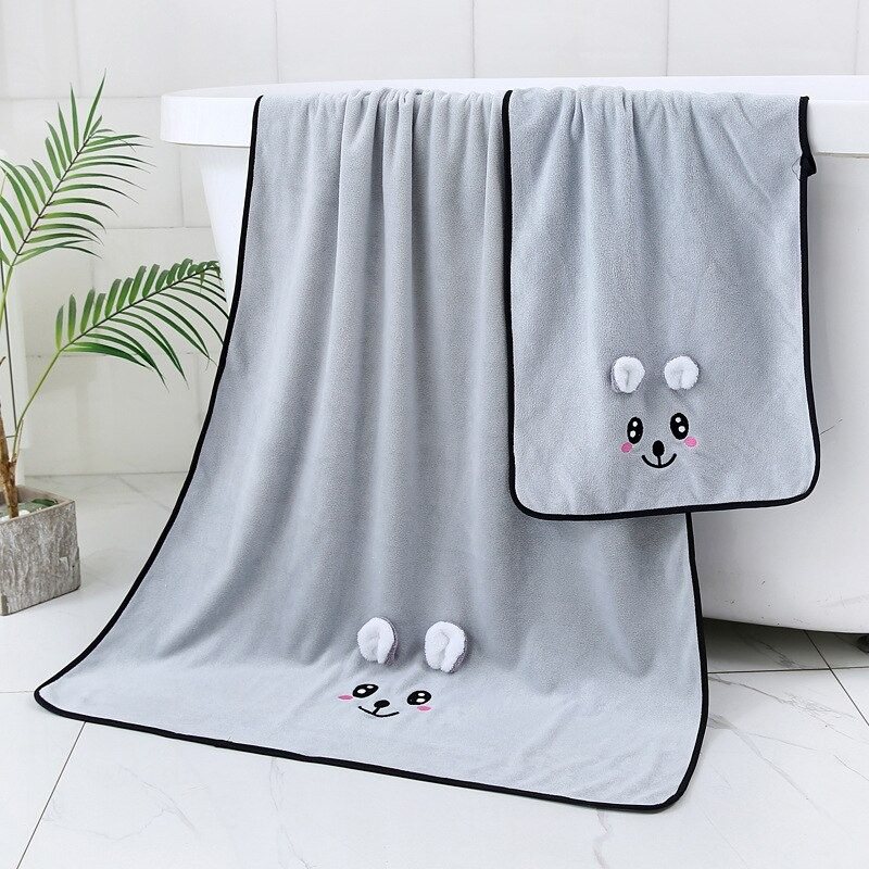 Baby Beach Bath Set 2st Handduk Och Poncho