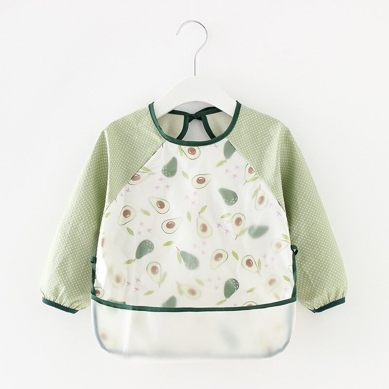 Baby Haklappar Vattentät Matning Smock Soft Eat Kläder