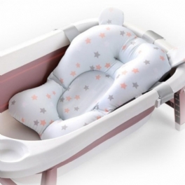 Babybadkar Sits Stödmatta Vikbar Kudde Anti-slip