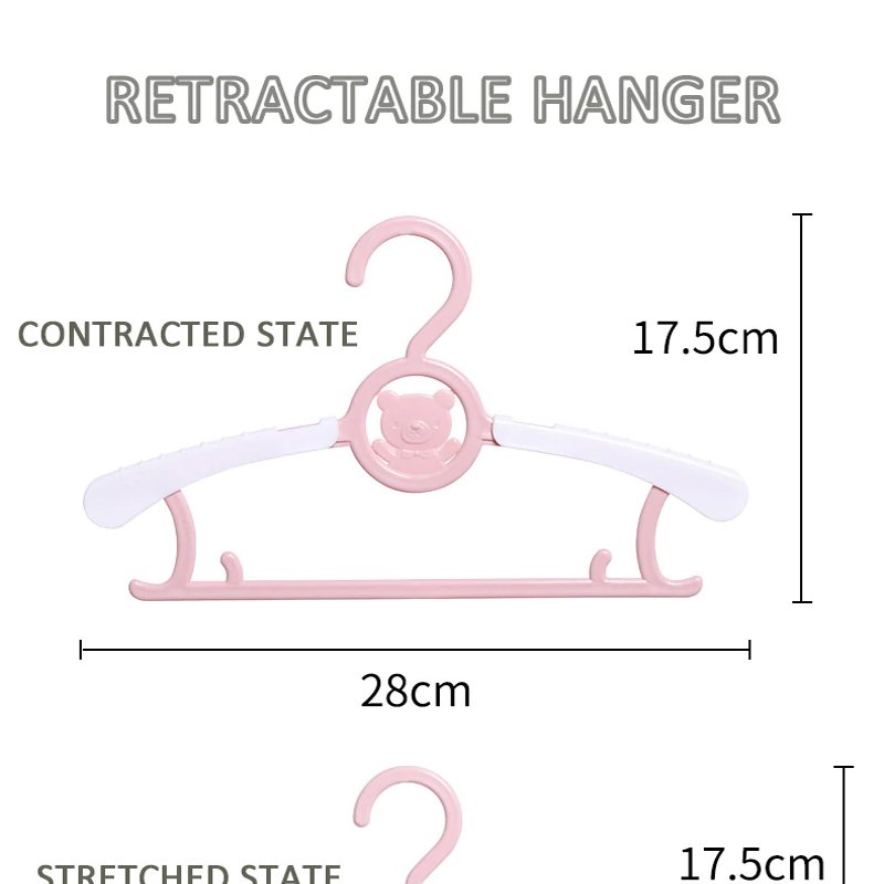 Babyflexibla Klädhängare 10 St