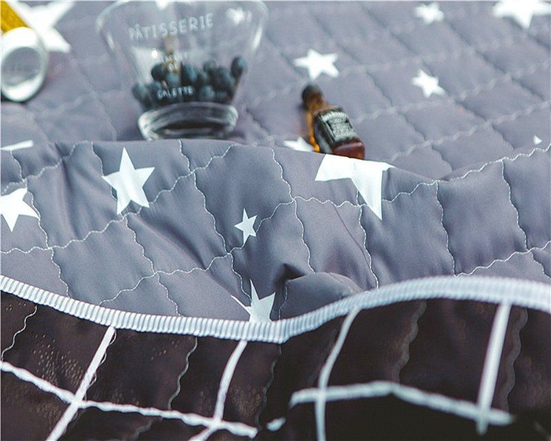 Barn Antisladd Lekmatta Baby Krypmatta Halkfri Tjockare Carpetbaby's Mat 66.9"x78.7" Grey Star
