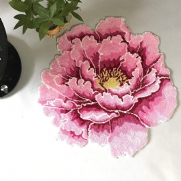 Handgjord Blomsterdesign Sovrumsmatta Antisladd Matta Area