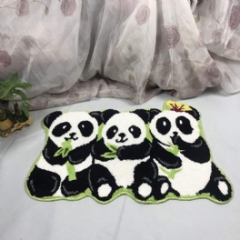 Pandamatta Handgjorda Mattor Halkfria Golvmattor För Badrumsdjursmatta För Barn Liten 19"x31"