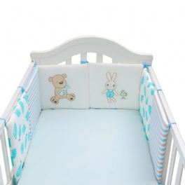 6 Paneler Babysäker Spjälsäng Bumpers Tecknat Djur