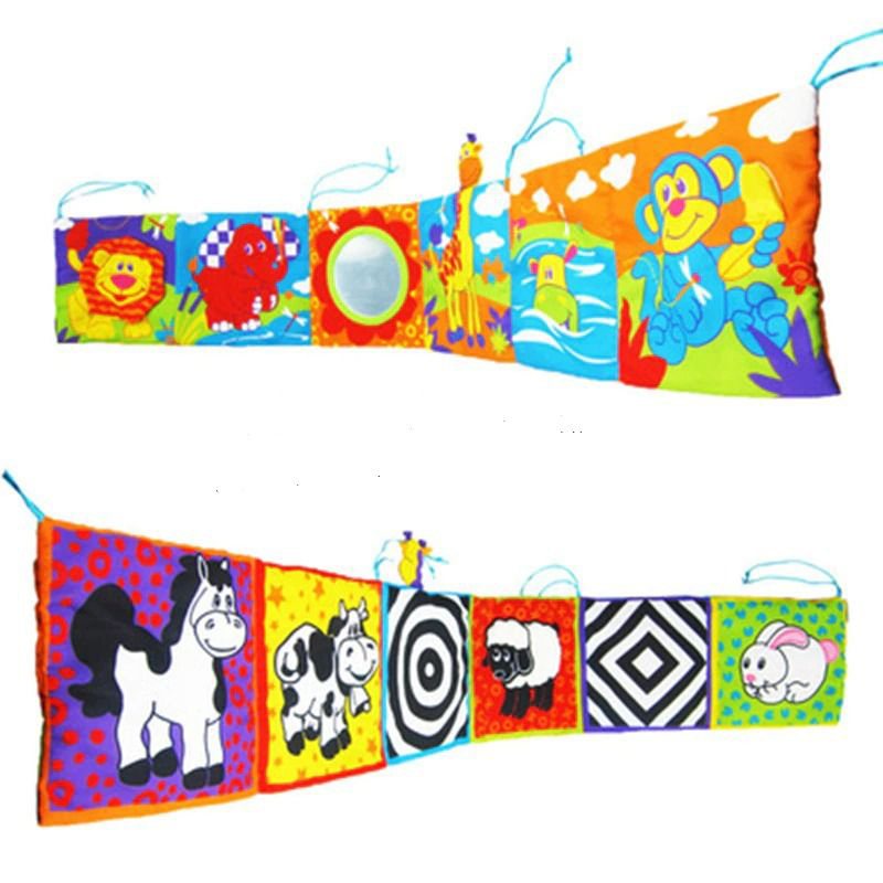 Baby Crib Bumper Cloth Book Multi-touch Colorful Bed För Barn