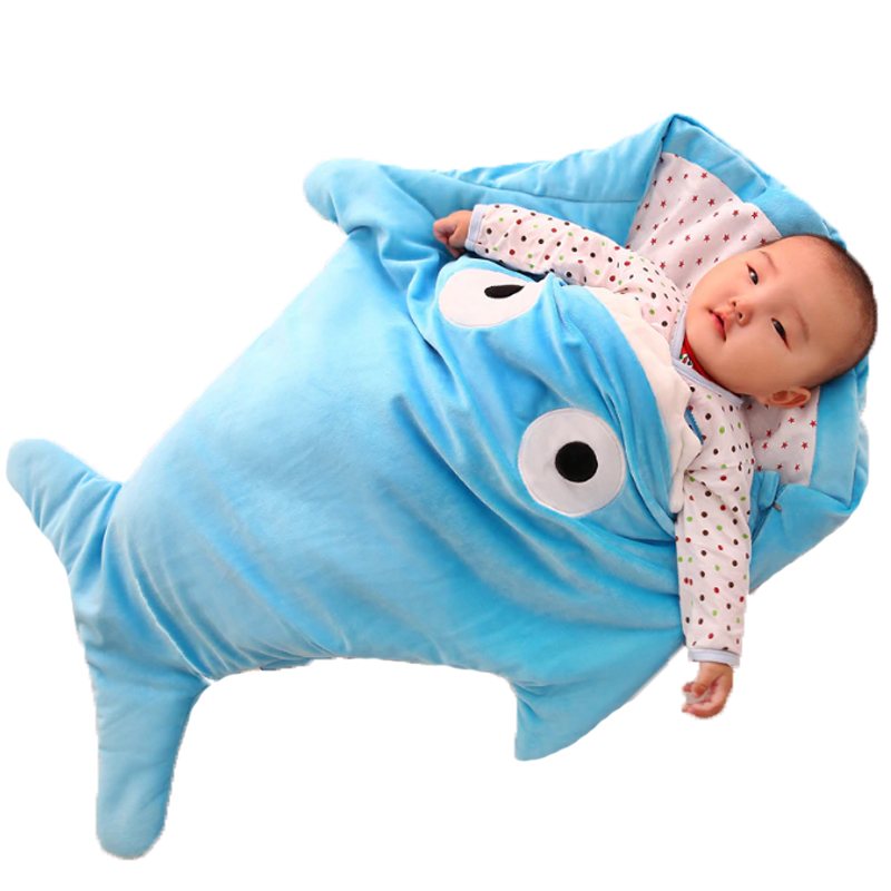 Baby Shark Filt Sovsäck