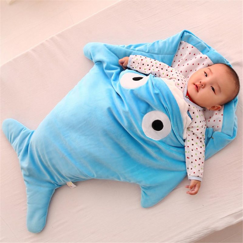 Baby Shark Filt Sovsäck