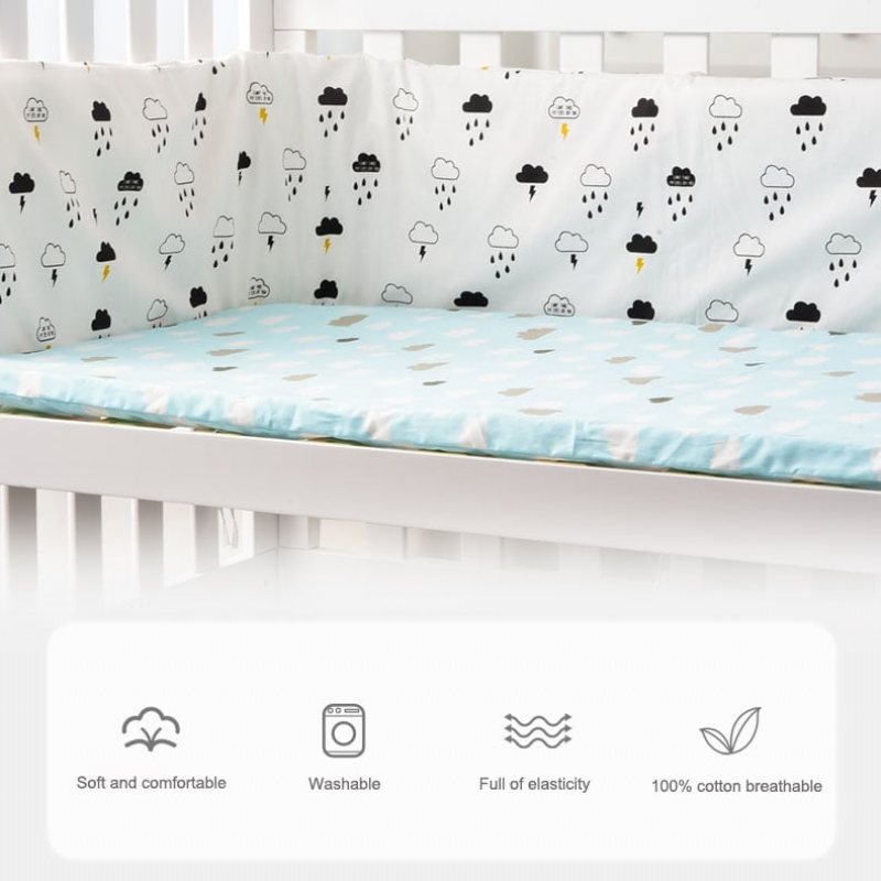 Babysäker Spjälsäng Bumpers Whale Design