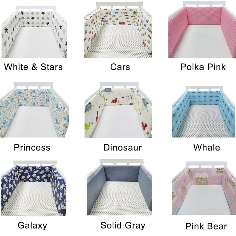 Babysäker Spjälsäng Bumpers Whale Design
