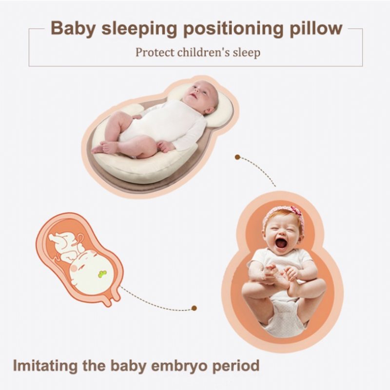 Bärbar Babysäng Spädbarn Nyfödd Nest Liggstol Kudde Ergonomisk Bekväm Madrass
