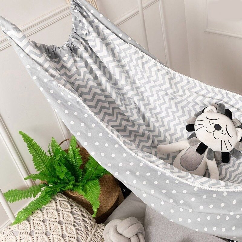 Spjälsäng Baby Hängmatta Swing Bomull Hängande Sömn Bassinet