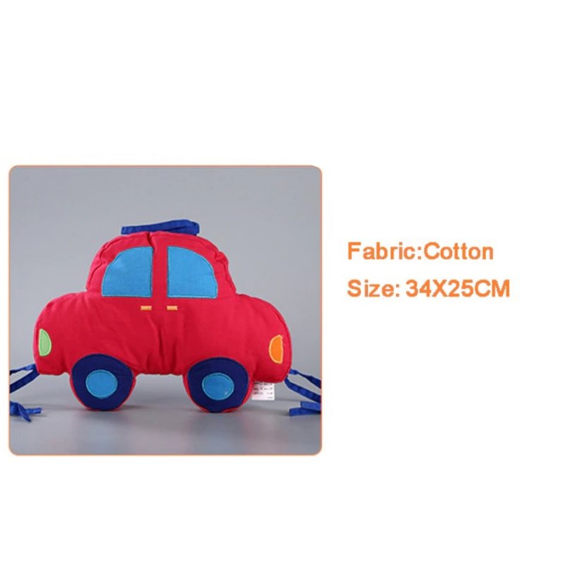 Spjälsäng Bumper Protection Mjuk Spädbarn Cartoon Car 6 St