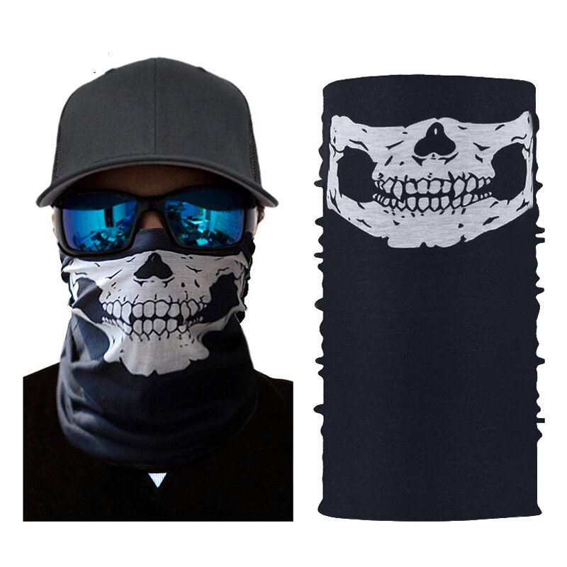 10 St Skull Face Mask Cap Multi Purpose Head Wear Hat Scarf