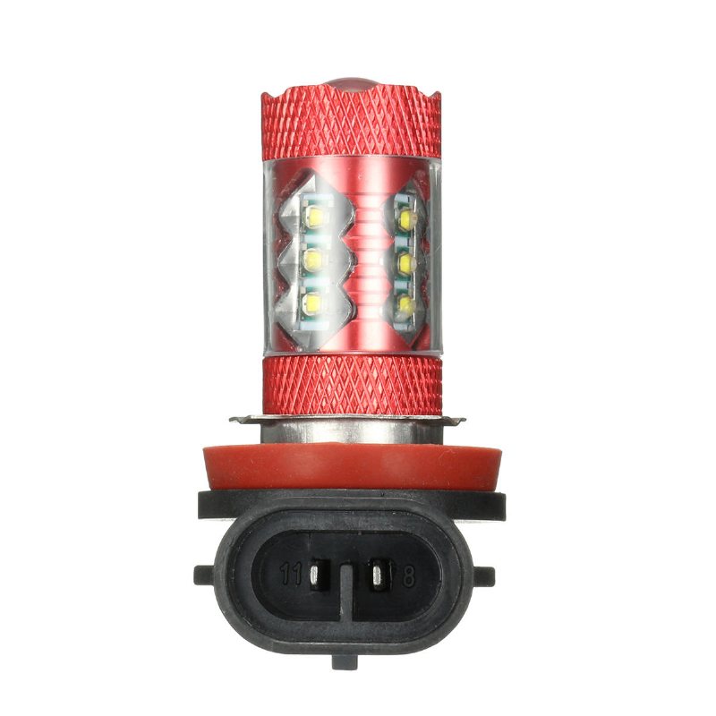12v Par Motorcykel Led Dimljus Lampa Vit H11 H10 H7 H8 H4 9005 9006 P13w H16 H13