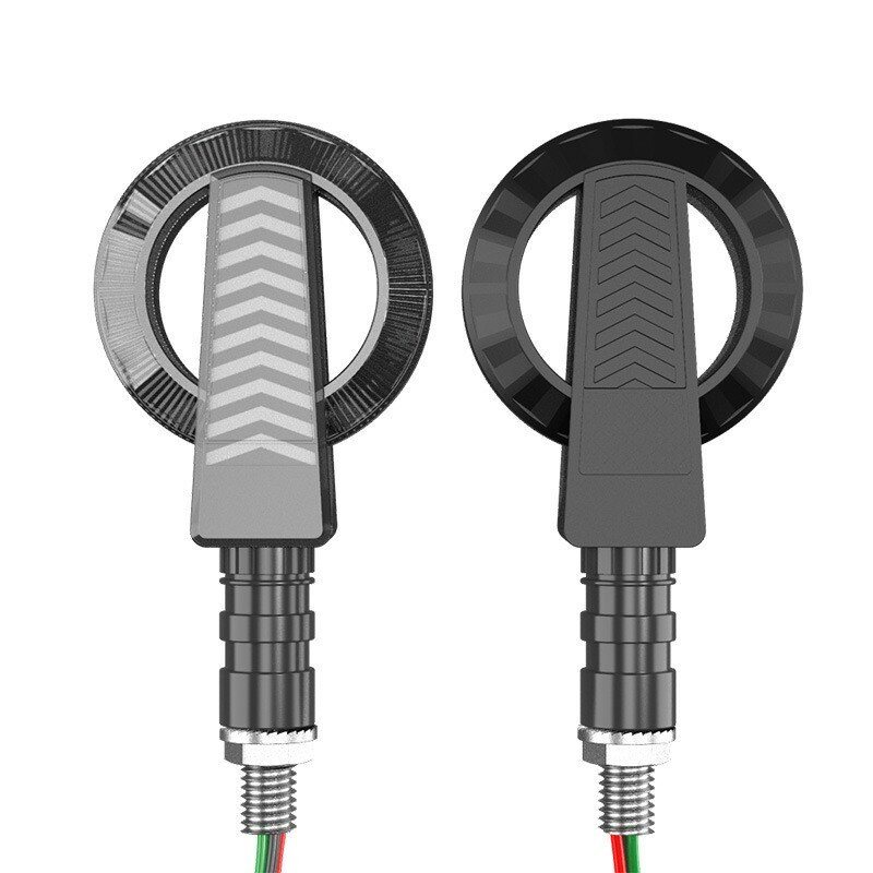 12v Vattentäta Blinkers Flödande Motorcykelblinkers Dubbla Färg Signallampa Stopp Broms Körljus Universal