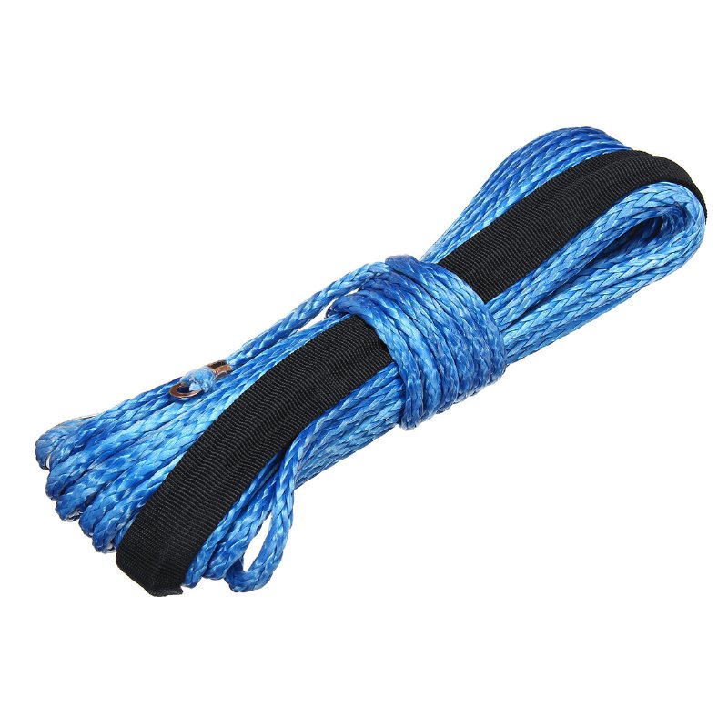 15m 5500lbs Vinschrep String Line Kabel Med Mantel Syntet Dragrep Biltvätt Underhållssträng För Atv Utv Terrängmotorcykel