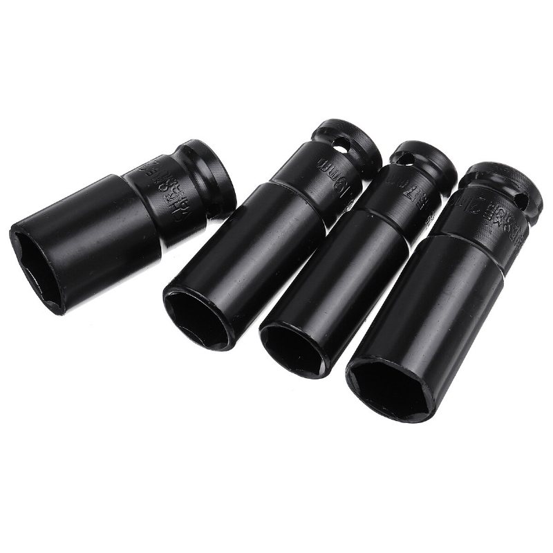 17-22m Slaghylsa Set Hylsa Hexagonal Pneumatisk Lång Tung Däck Hylshuvud För Litium Elektrisk Skiftnyckel Handverktyg