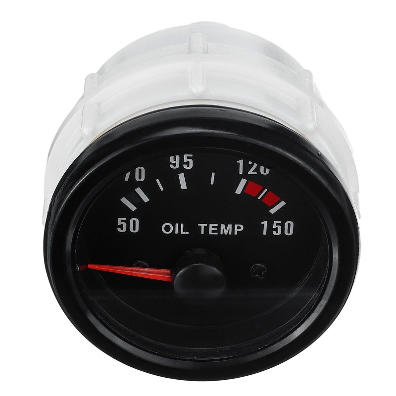 2-tums 52 mm Oljetemperaturmätsats Digital Led-skärm Klar Len Med Sensor